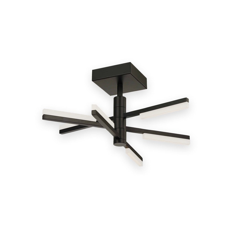 Stix Semi-Flush Mount – Black