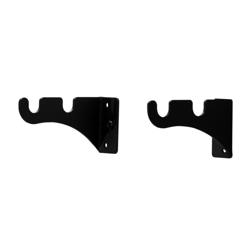 Village Wrought Iron CUR-BRAC-DB Curtain Brackets For Two 1/2 Inch Rods (pair)