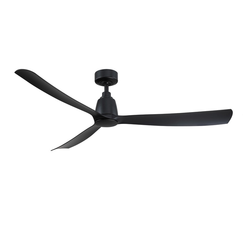 60″Ceiling Fan from the Kute 60 Collection in Black Finish by Fanimation