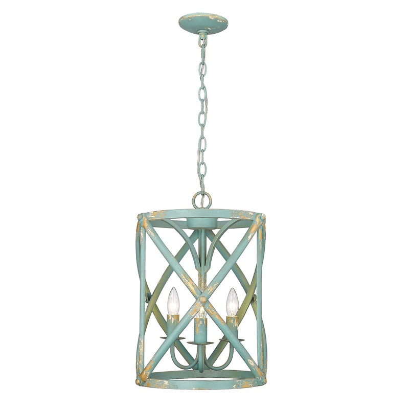 Alcott TEAL Teal 3 Light Pendant