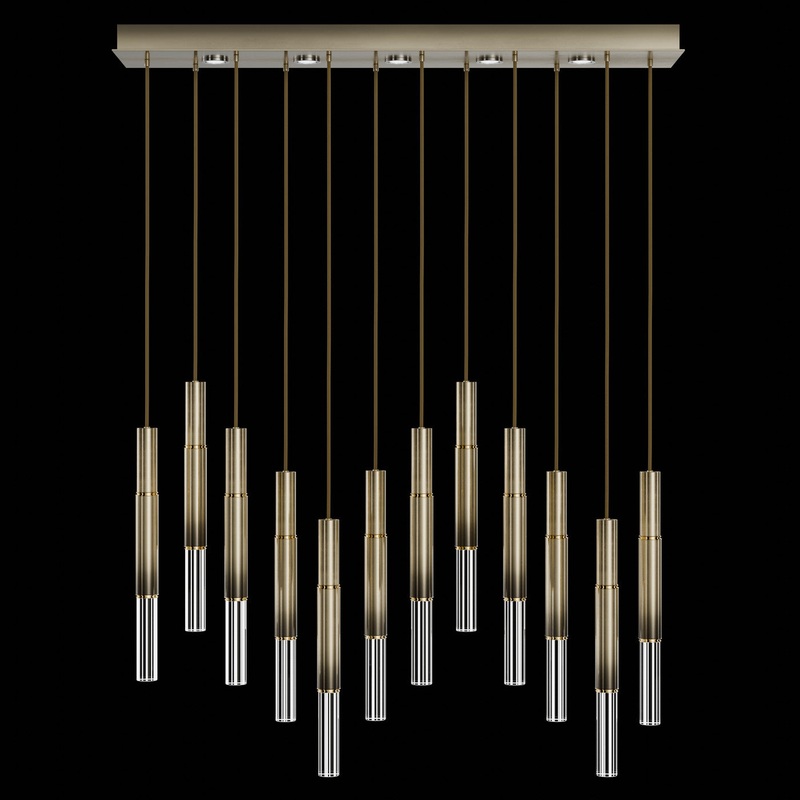 Antonia 61″W Rectangular Pendant Ombre Bronze/Brass/No Skin