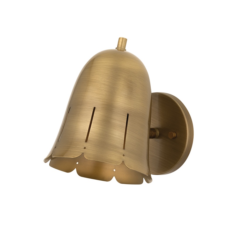 Basil Wall Sconce Patina Brass