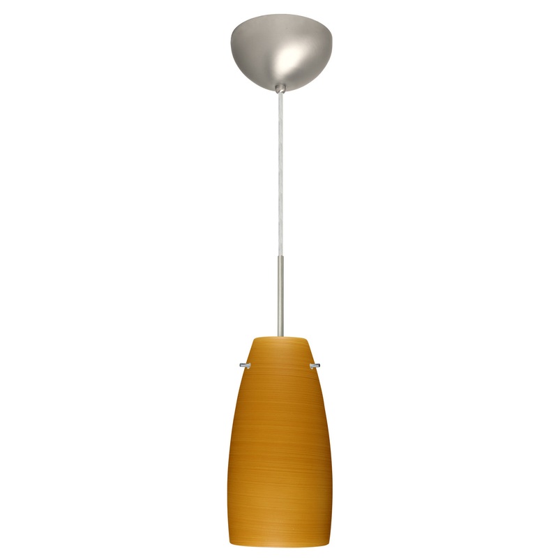 Besa 1JC-1512OK-LED-SN Tao One Light Pendant Satin Nickel