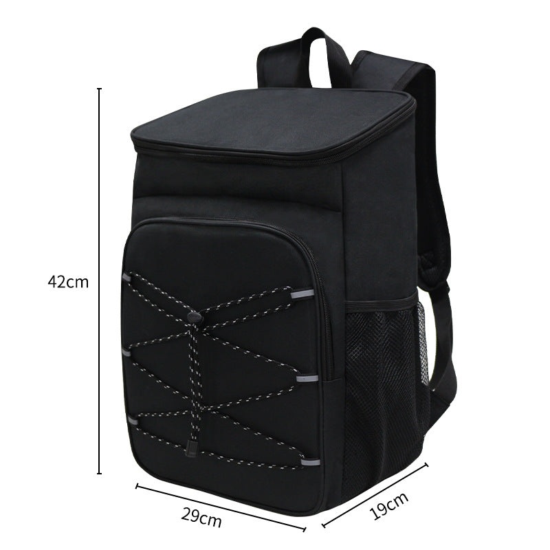 Black Large Insulated Cooler Backpack – Leakproof, Lightweight for Picnic, Beach, Camping