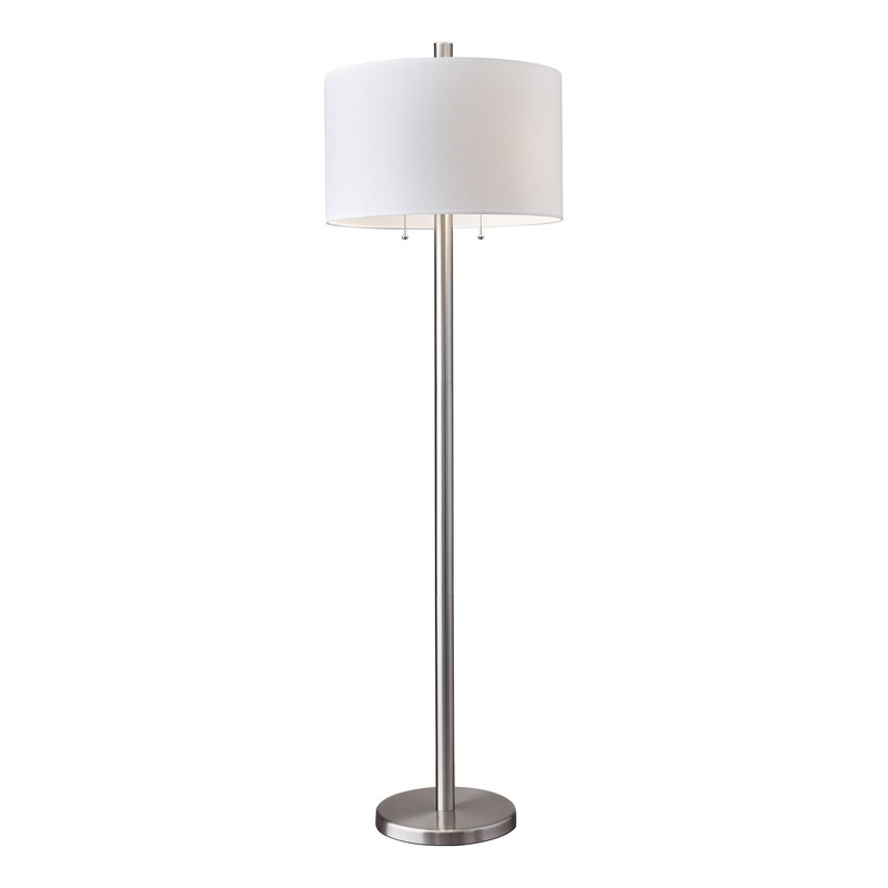 Boulevard Floor Lamp Brushed Steel
