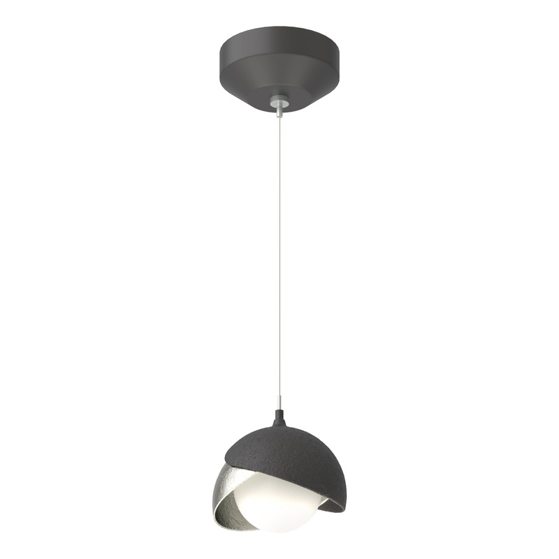 Brooklyn Double Shade Low Voltage Mini Pendant Black Sterling