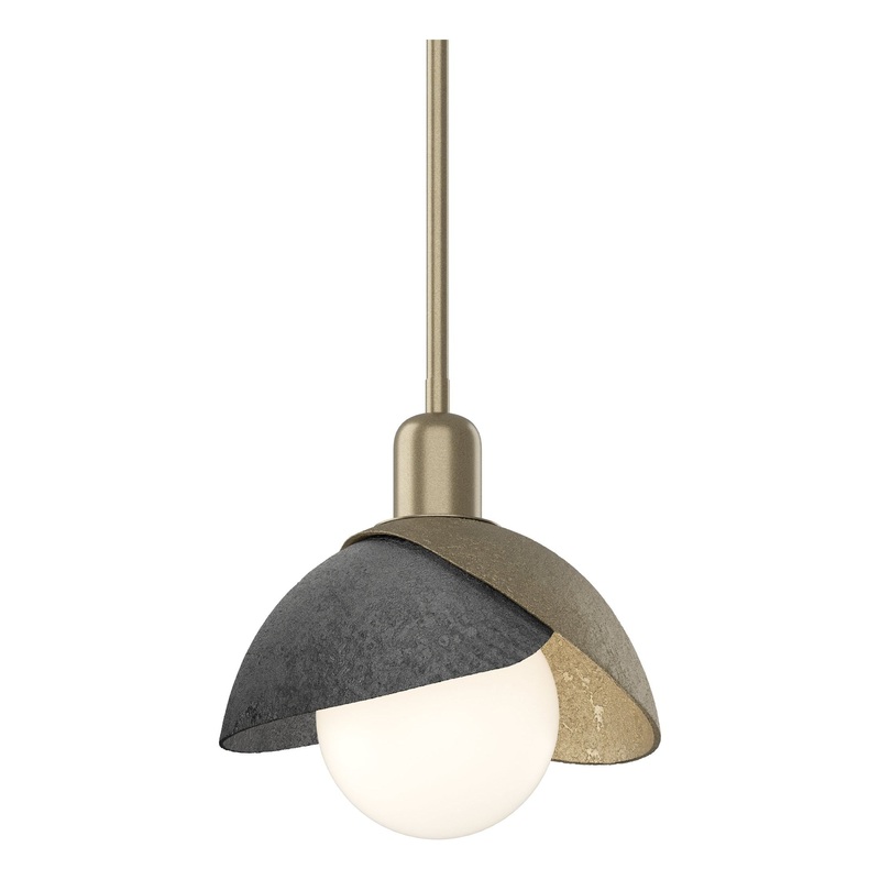 Brooklyn Double Shade Mini Pendant Soft Gold Ink
