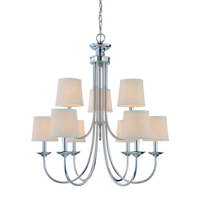 Craftmade 26129-CH Spencer 9 Light Chandelier Chrome (Discontinued)
