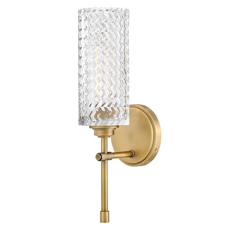 Elle Medium Single Light Sconce Heritage Brass
