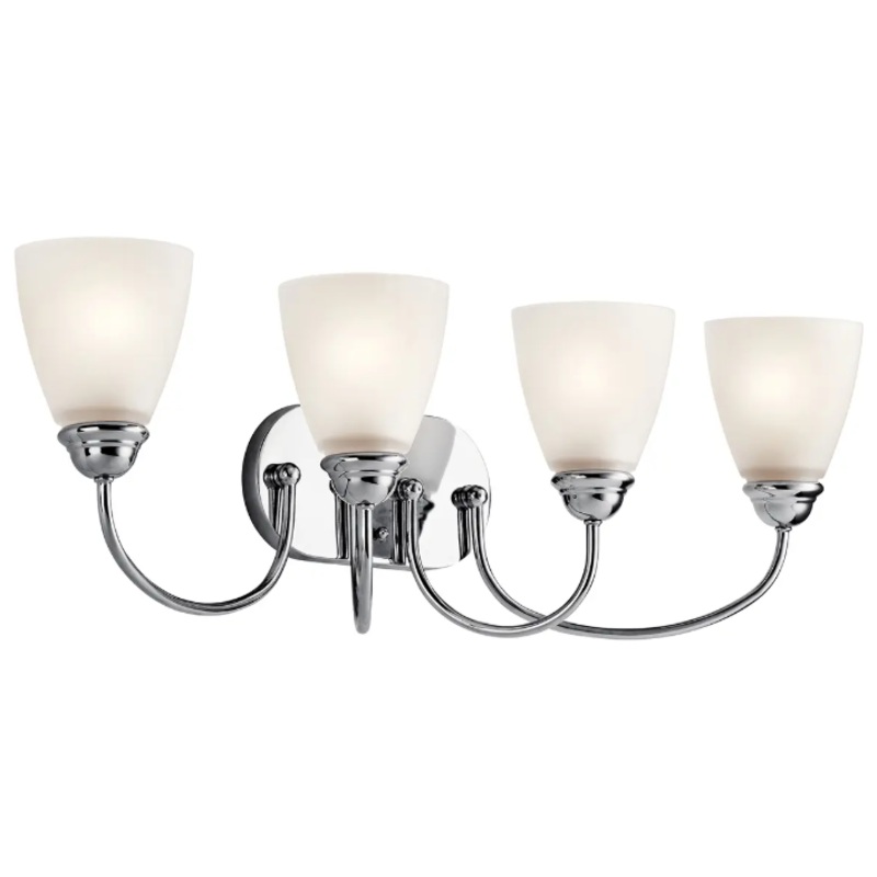 Jolie 28″ 4-Light Vanity Light Chrome None