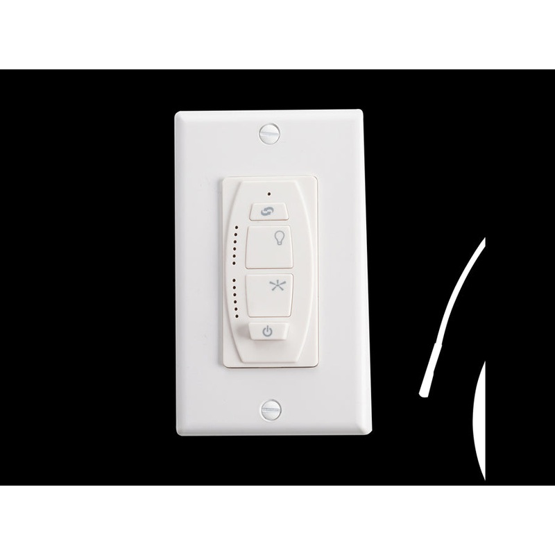 Kichler 370036IVTR 6 Speed DC Wall Transmitter, Ivory