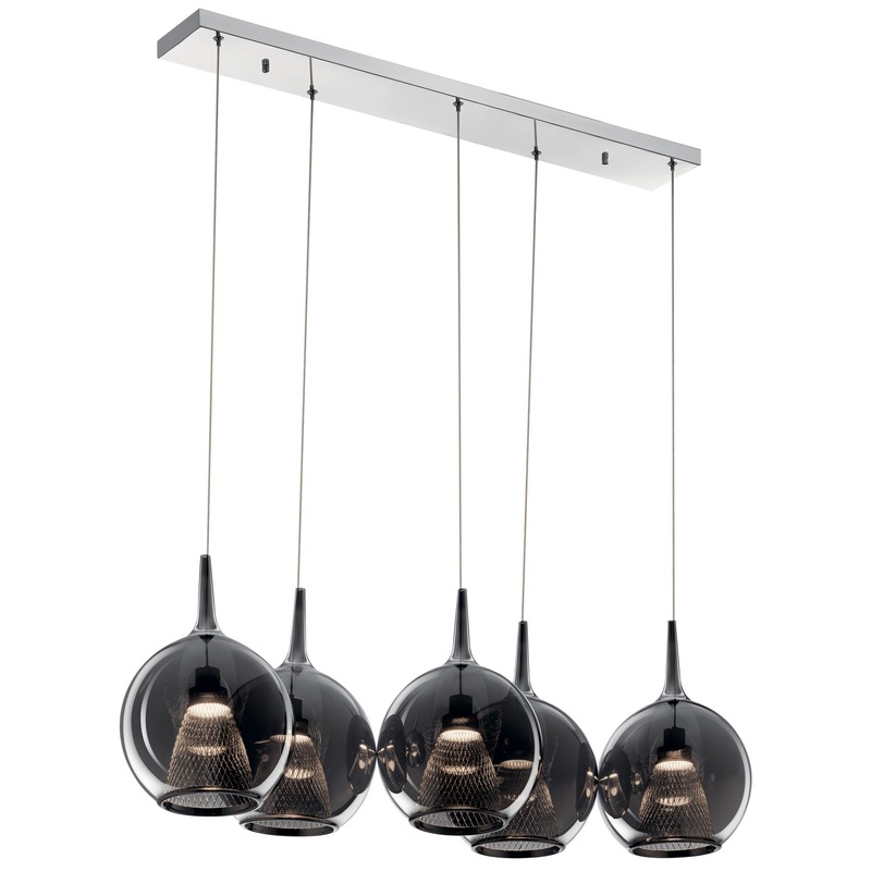 Kichler 84154 LED Linear Chandelier, Chrome