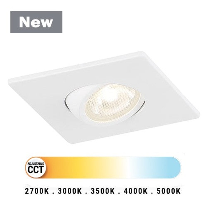 LED Gimbal from the Midway Collection in White Finish by Eurofase