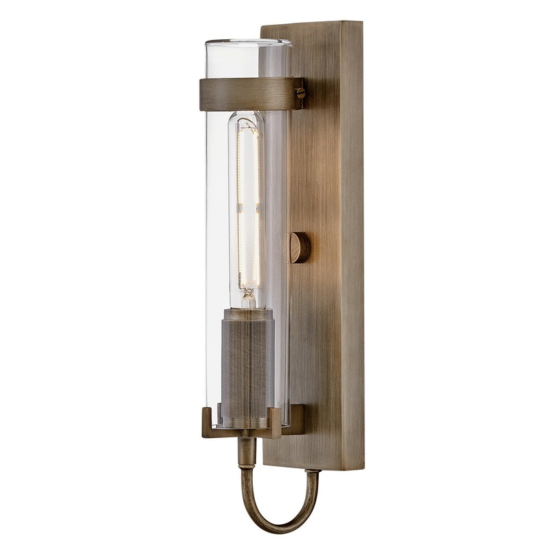 LED Wall Mount Lantern from the Ryden Collection in Burnished Bronze Finish by Hinkley