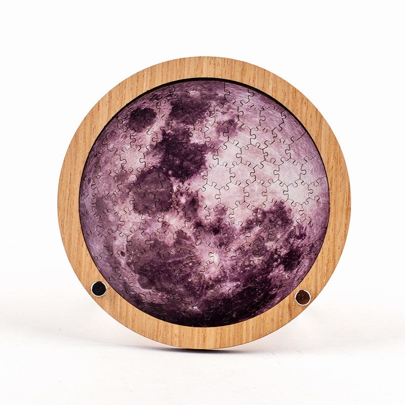 Moons Wooden Puzzle – 59 Piece Solar System Jigsaw Puzzle