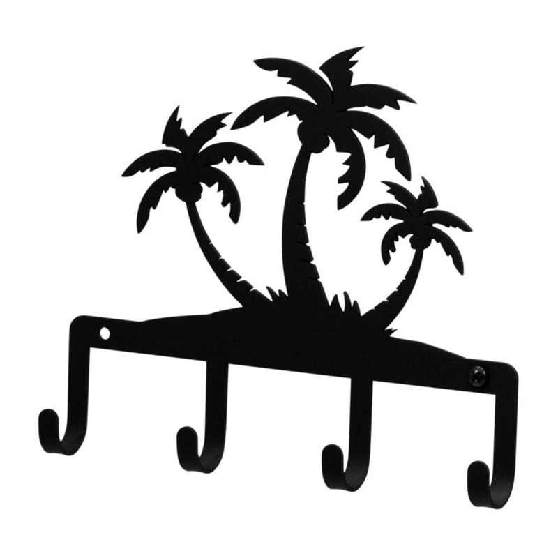 Village Wrought Iron KH-139 Triple Palm Trees Key Holder