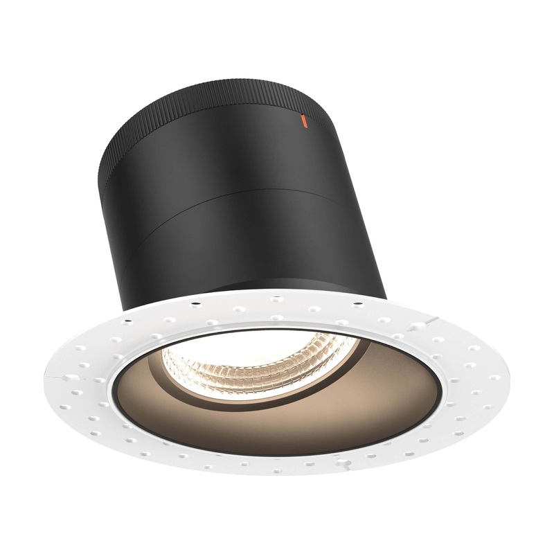 6″ Modular Downlight Black (Trimless) 60 Degrees Sloped Ceiling