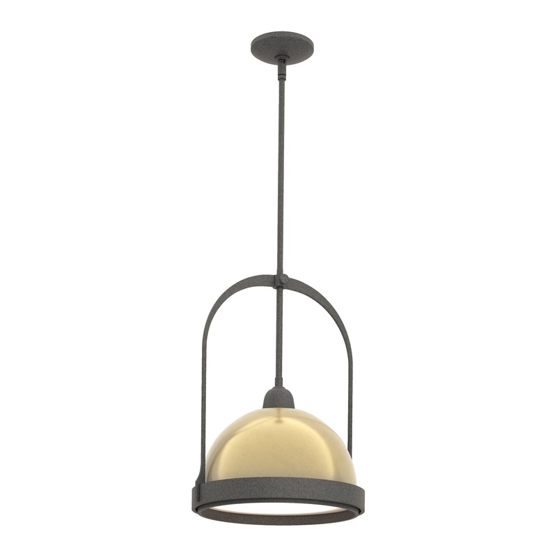 Atlas Small Pendant Natural Iron Modern Brass