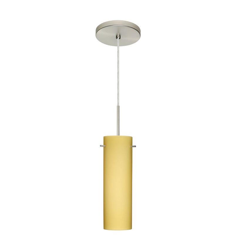 Besa 1BT-4930VM-LED-SN Copa One Light Pendant Satin Nickel (Discontinued)