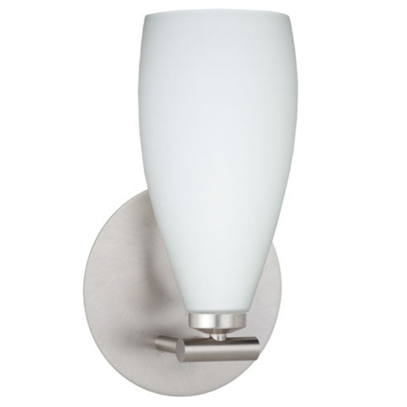 Besa 1SX-719807-SN Karli One Light Wall Sconce Satin Nickel (Discontinued)