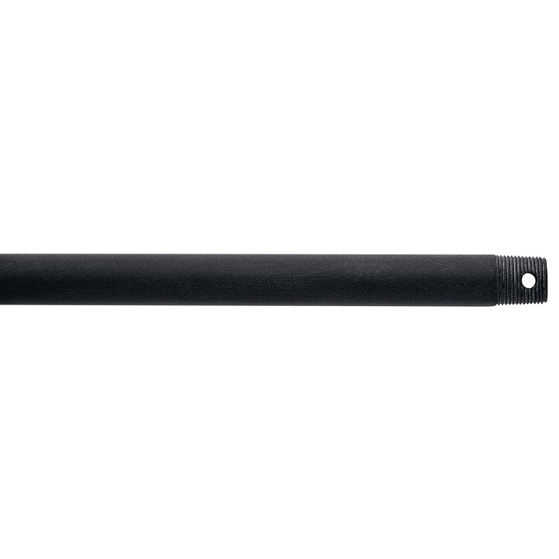 Kichler 360003WZC Fan Down Rod, Weathered Zinc