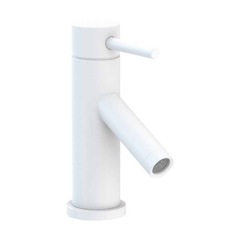 Lavatory Faucet East Linear 1 Lever ADA Matte White 1.2 Gallons per Minute Brass Spout Height 2-3/5 Inch