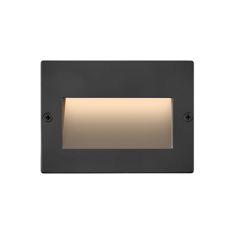LED Step Light from the Taper Collection in Matte Black Stainless Finish by Hinkley