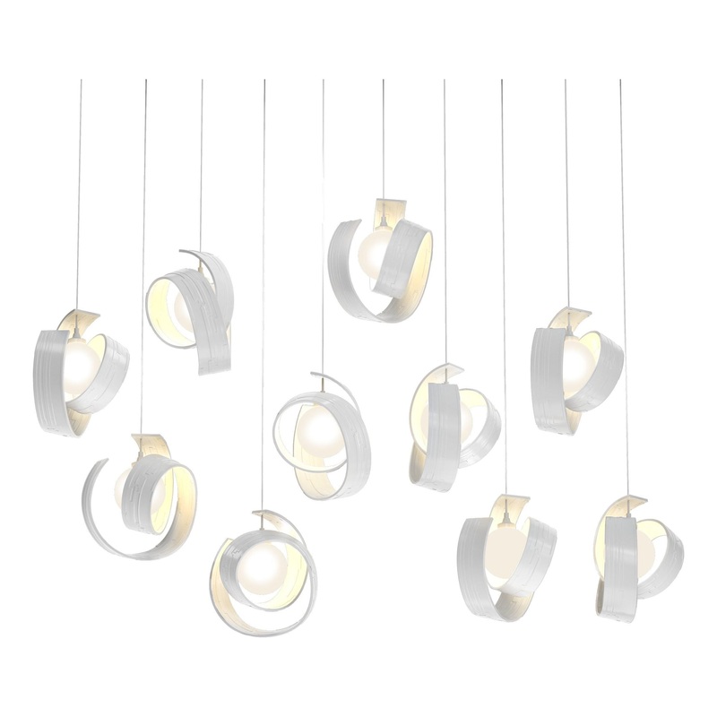 Riza 10-Light Pendant White