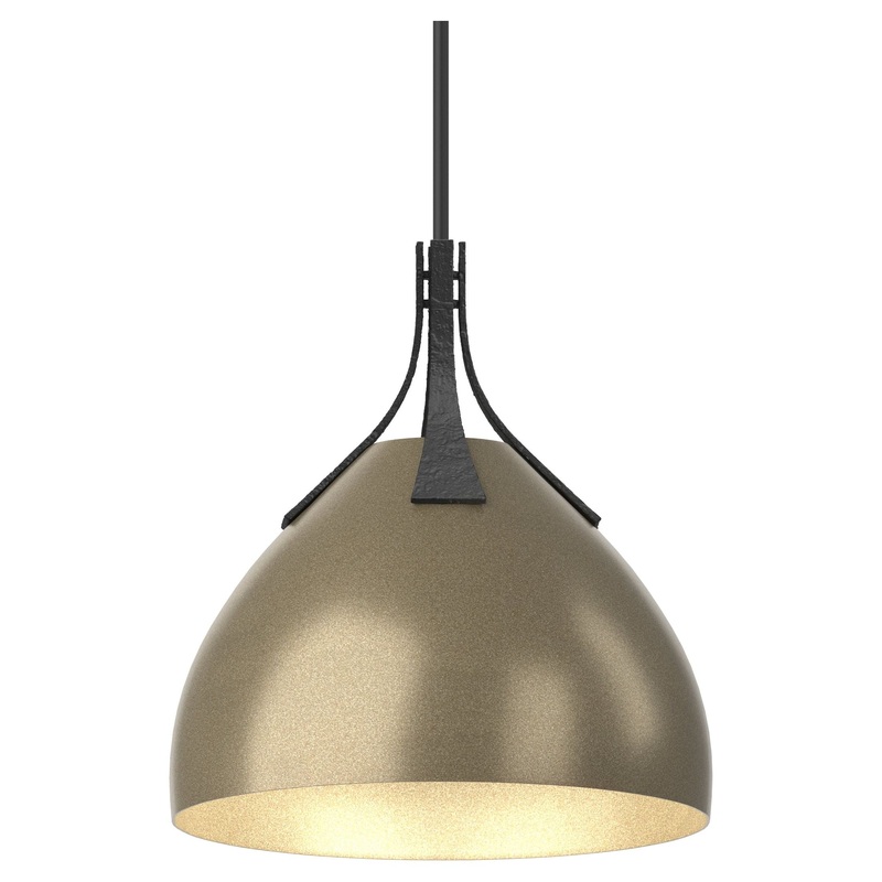 Summit Pendant Black Soft Gold