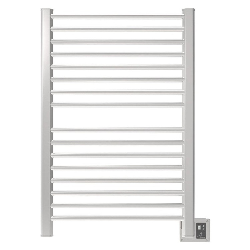Towel Warmer Sirio 12 Bar Hardwire 751 BTU 29 x 32 Inch Polished Stainless 304 Stainless Steel