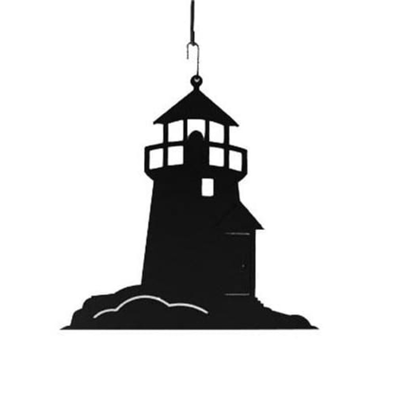Village Wrought Iron HOS-10 Lighthouse Decorative Hanging Silhouette