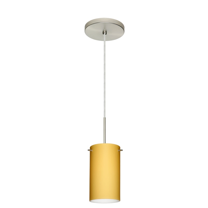 Besa 1BT-4404VM-LED-SN Stilo One Light Pendant Satin Nickel (Discontinued)