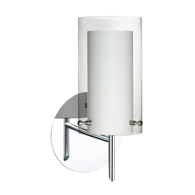 Besa 1SW-C44007-CR Pahu One Light Wall Sconce Chrome