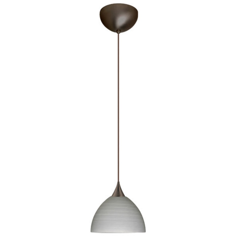 Besa 1XC-4679TN-BR Brella One Light Pendant Bronze