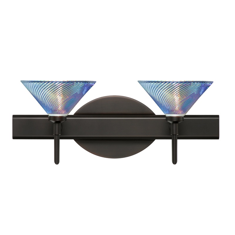 Besa 2SW-550493-BR Kona Two Light Wall Sconce Bronze