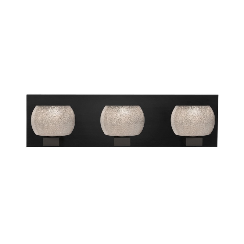 Besa 3WF-KENOSM-BK Besa Keno Vanity Three Light Vanity Black