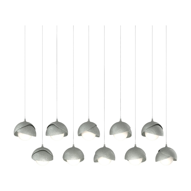Brooklyn 10-Light Double Shade Pendant Vintage Platinum Vintage Platinum