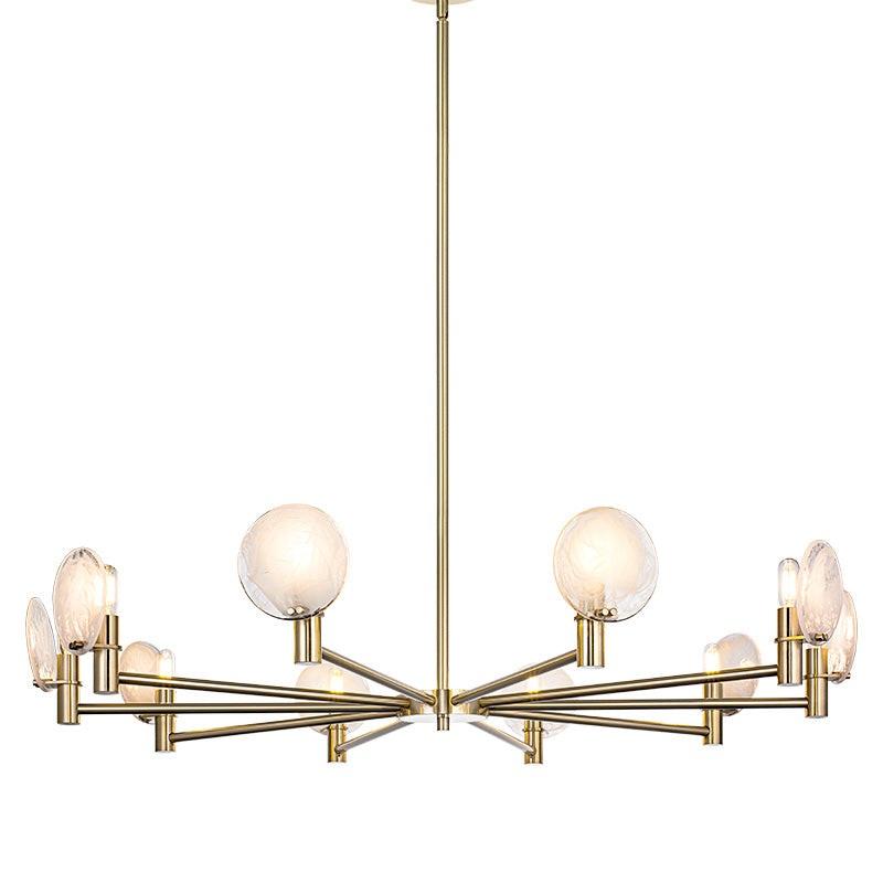 Cloudburst 10-Light Pendant Champagne Gold
