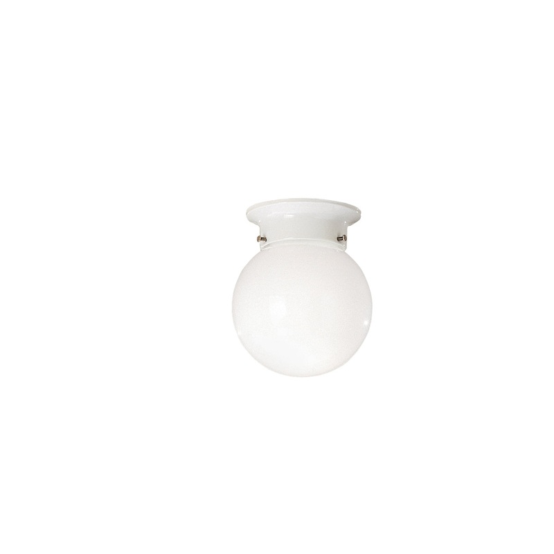 Kichler 216WH One Light Flush Mount, White