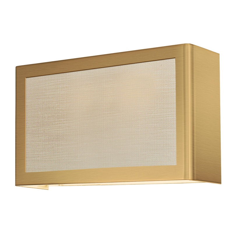 LED Wall Sconce from the Ventana Collection in Brushed Brass Finish by Stone Lighting