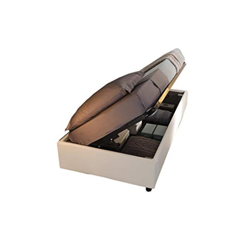 Letti Per Dormire.it – Letto per Cameretta con Box Contenitore ad Alzata Laterale, Sfoderabile