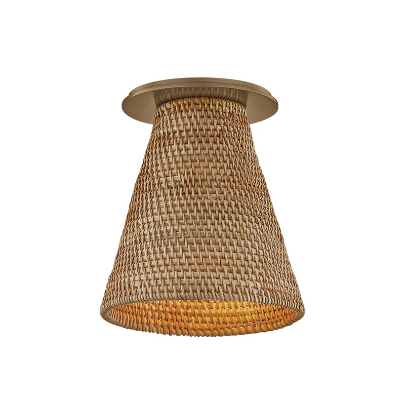 Menifee Flush Mount Patina Brass