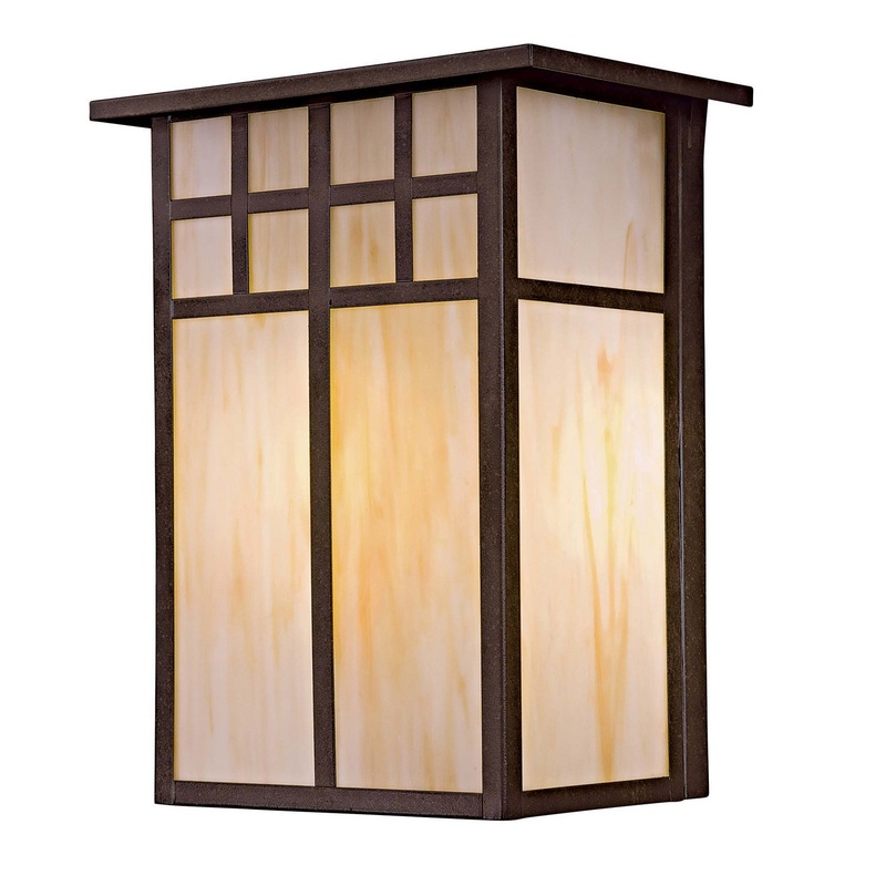 One Light Outdoor Wall Mount from the Scottsdale Ii Collection in Textured French Bronze Finish by Minka-Lavery