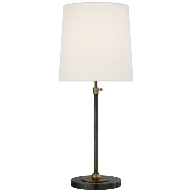 One Light Table Lamp from the Bryant Collection in Bronze and Hand-Rubbed Antique Brass Finish by Visual Comfort Signature