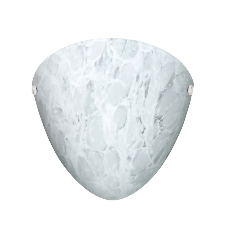 One Light Wall Sconce from the Kailee Collection in White Finish by Besa