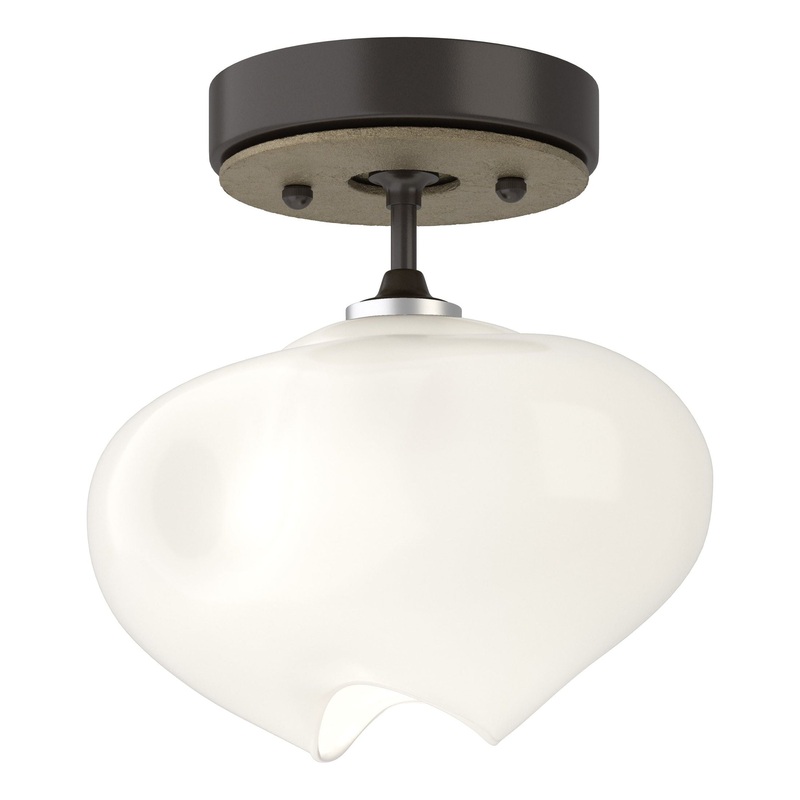 Ume 1-Light Semi-Flush Oil Rubbed Bronze Soft Gold