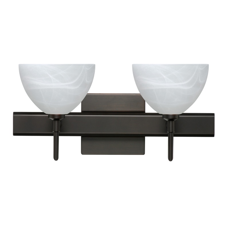 Besa 2SW-467952-BR-SQ Brella Two Light Wall Sconce Bronze (Discontinued)