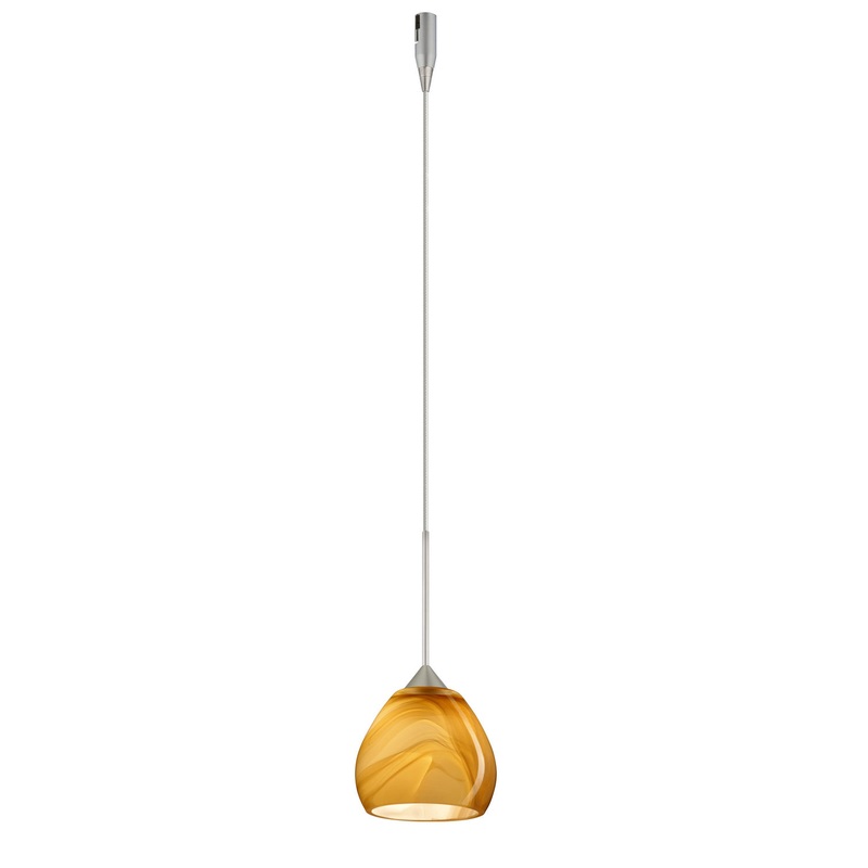 Besa RXP-5605HN-SN Tay Tay One Light Pendant Satin Nickel