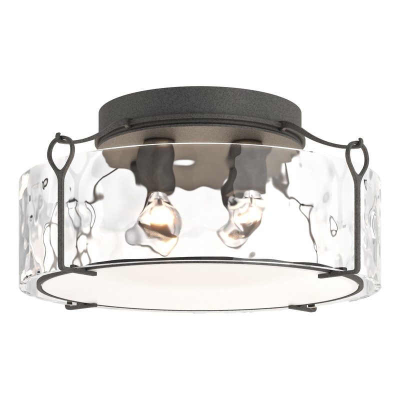 Bow Large Semi-Flush Natural Iron Water Glass (LL)