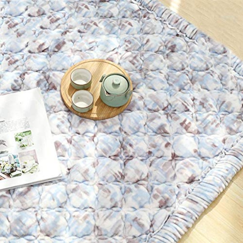 Flanella Tatami Mat Materasso Pad, Addensare Tappeto A Scacchi Tappes Pad Pieghevoli Ragazze Camera da Letto Camera Soft Bambino Gioca Stuoia Non-Slip-c 200x230cm(79x90inch)